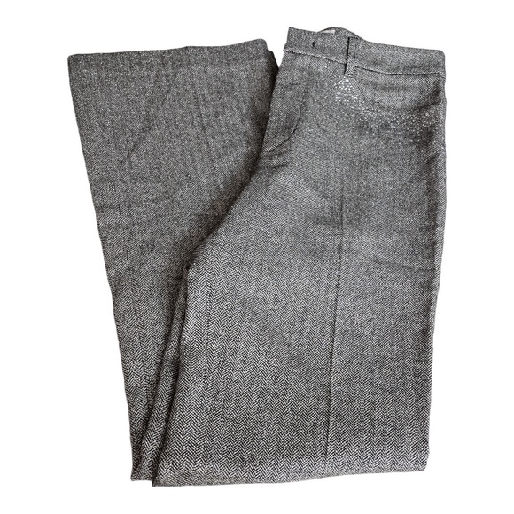 Zadig & Voltaire Herringbone Rhinestones Straight Leg Dress Pants Gray Small - Picture 11 of 11
